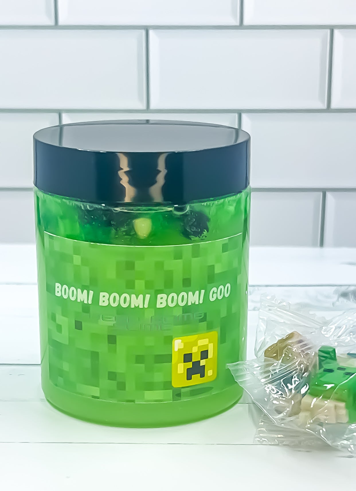 BOOM BOOM BOOM GOO - clear shimmer slime