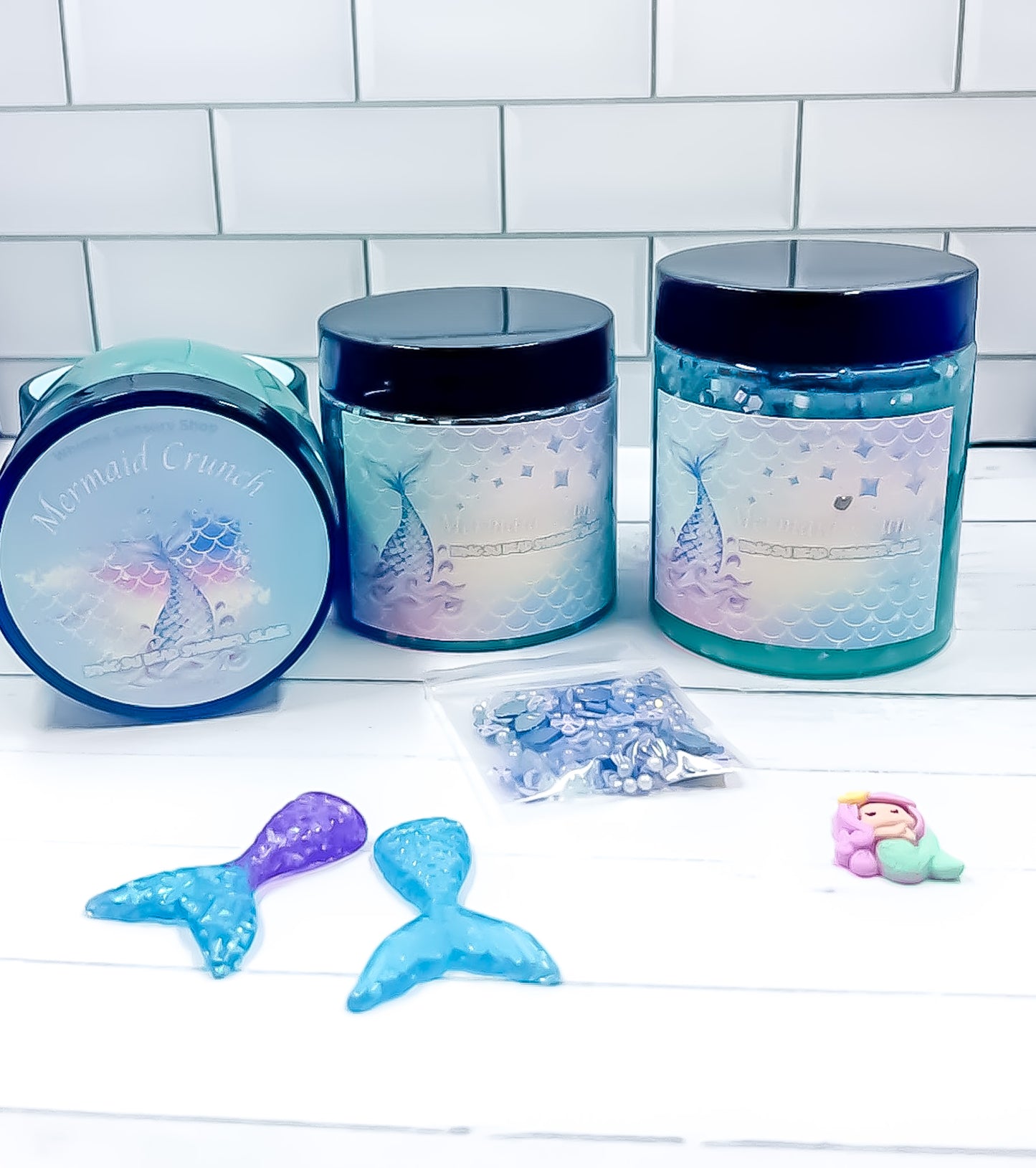 Mermaid Crunch Bing-su bead slime