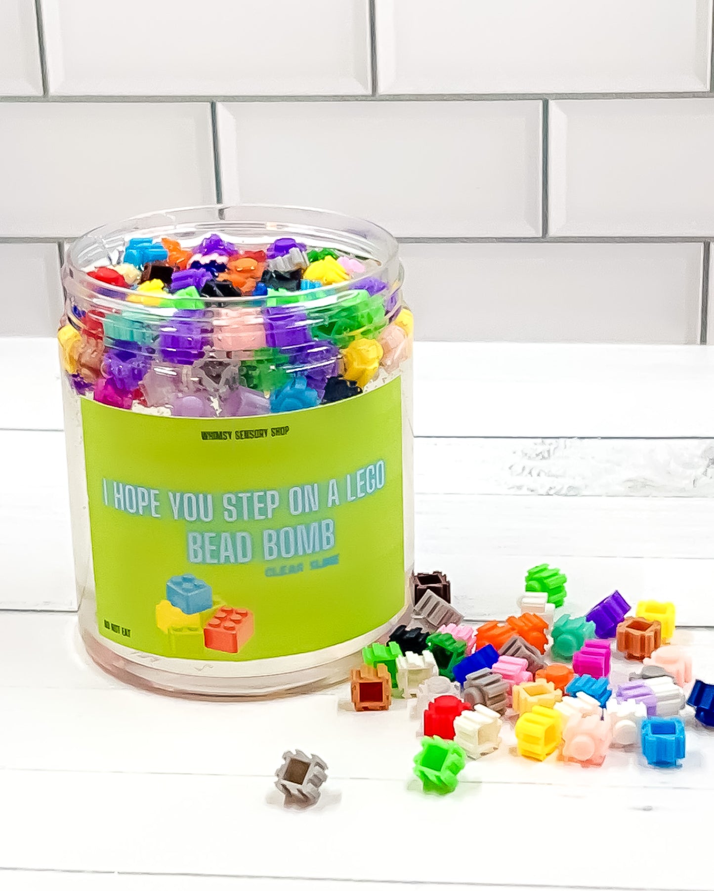 I hope you step on a Lego- bead bomb slime