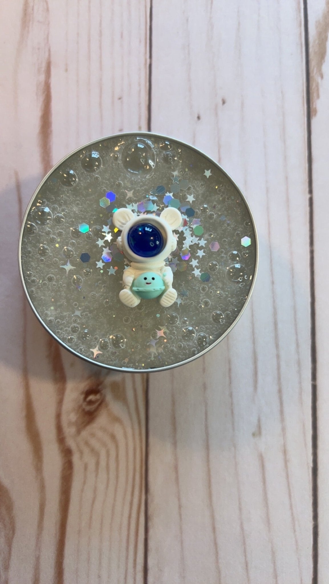 Galaxy clear slime tin - Whimsy Sensory Shop