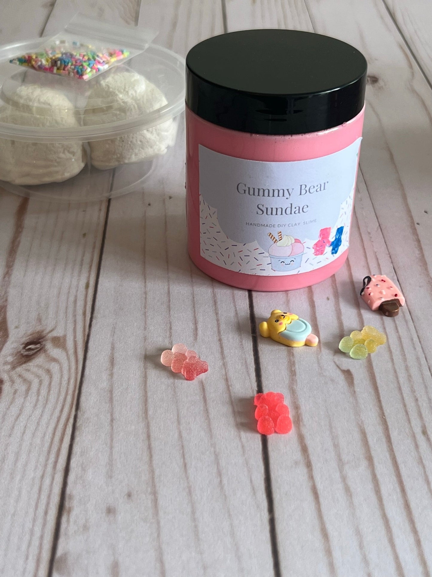 Gummy Bear Ice Cream DIY CLAY Slime Kit - Whimsy Sensory Shop