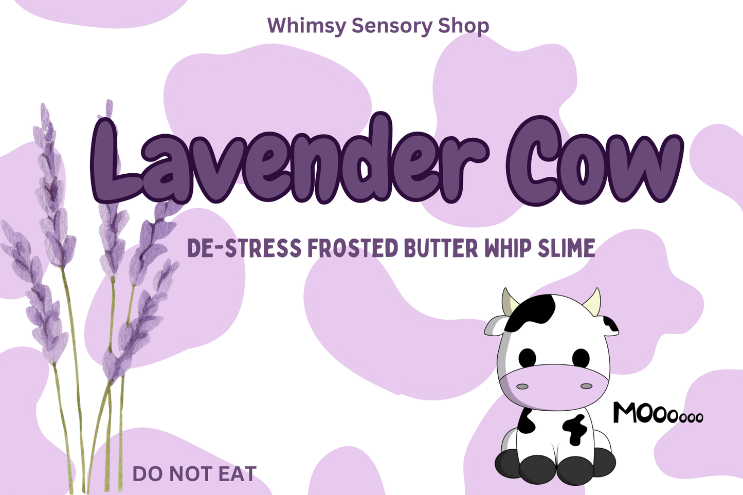 Lavender Cow Whipped Butter Slime - Whimsy Sensory Shop