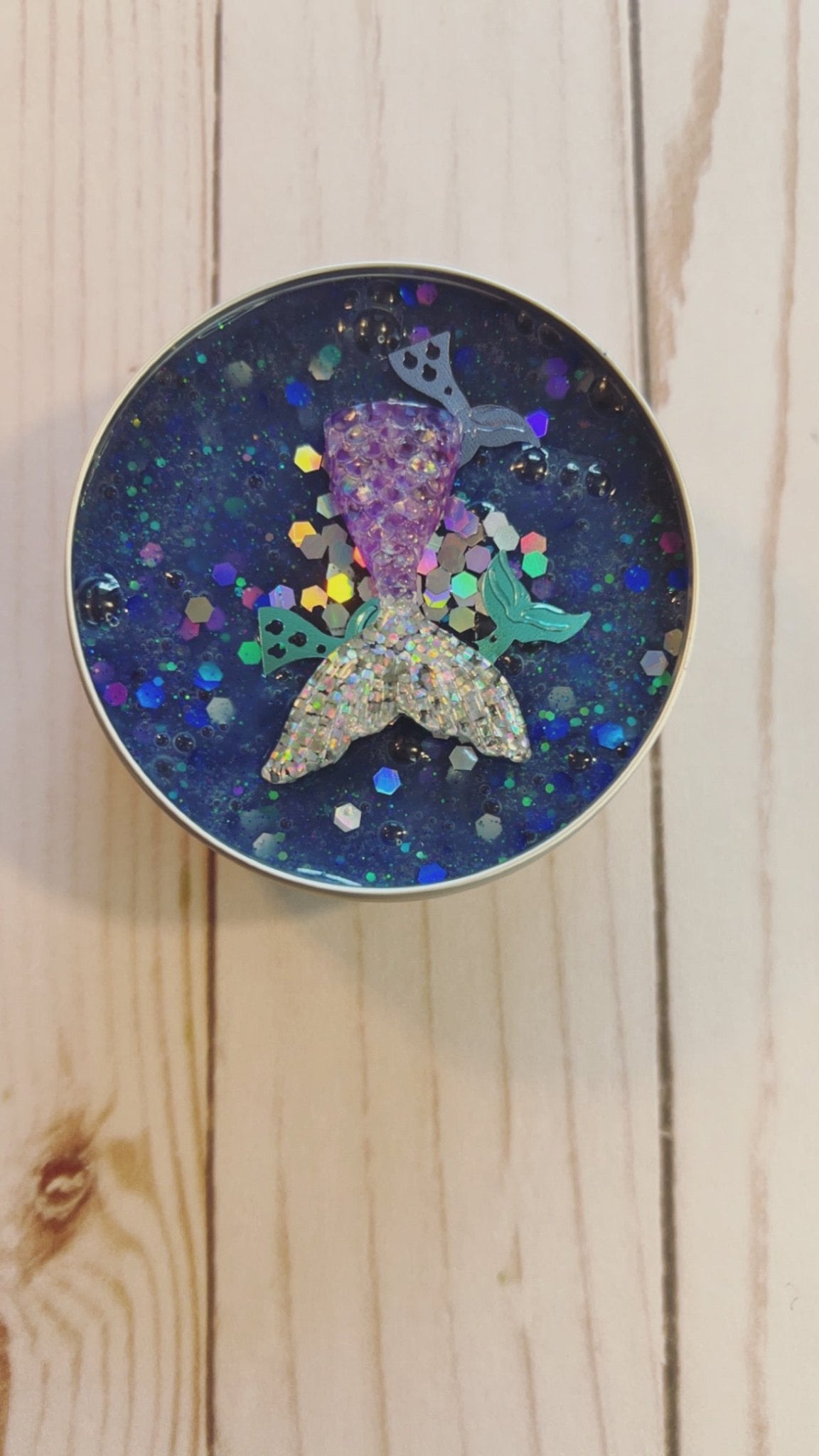 Mermaid Hair Don't Care Slime Tin - Whimsy Sensory Shop