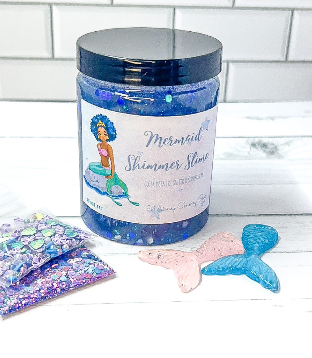 Mermaid Shimmer Slime - Blue - Whimsy Sensory Shop