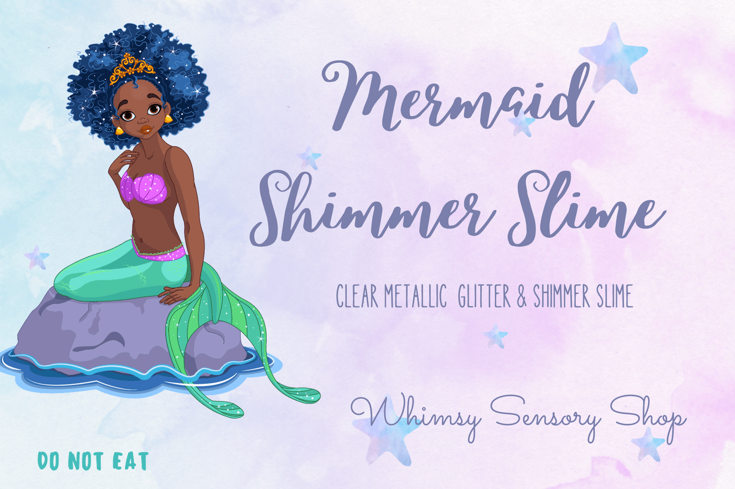 Mermaid Shimmer Slime - Blue - Whimsy Sensory Shop
