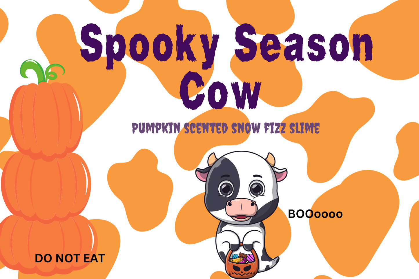 Spooky Season Cow - Whimsy Sensory Shop