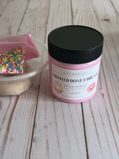Frosted Donut Dream DIY CLAY SLIME KIT - Whimsy Sensory Shop