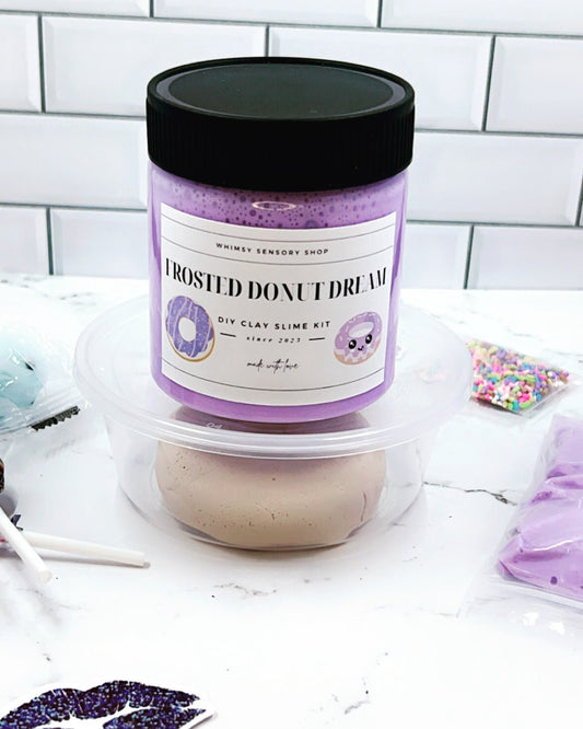 Frosted Donut Dream DIY CLAY SLIME KIT - Whimsy Sensory Shop