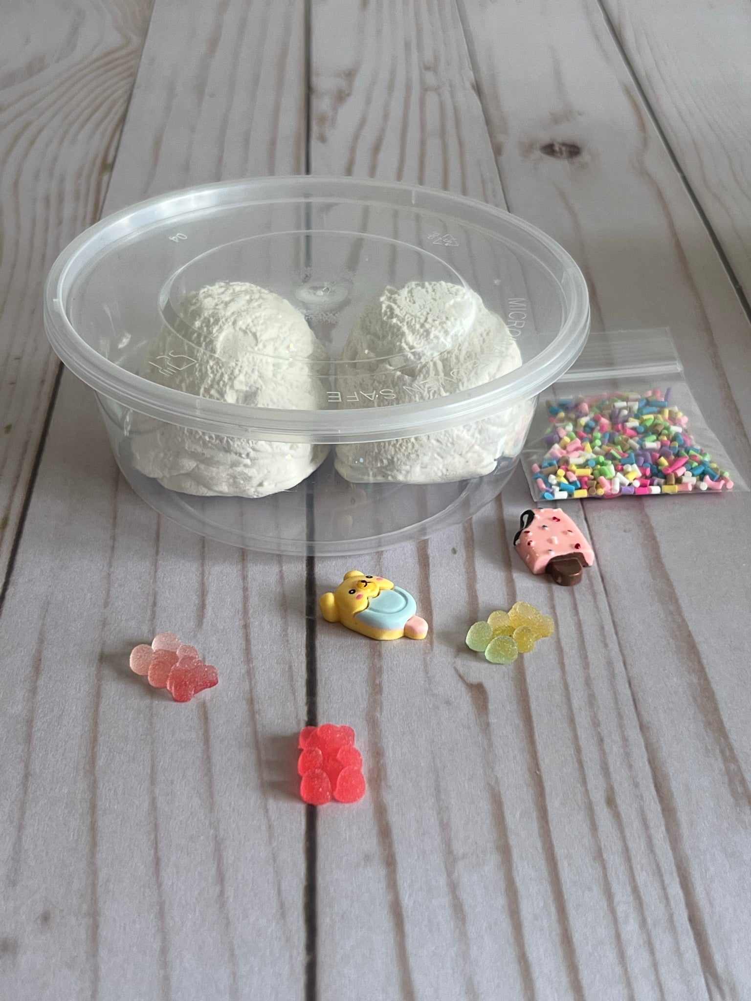 Gummy Bear Ice Cream DIY CLAY Slime Kit - Whimsy Sensory Shop