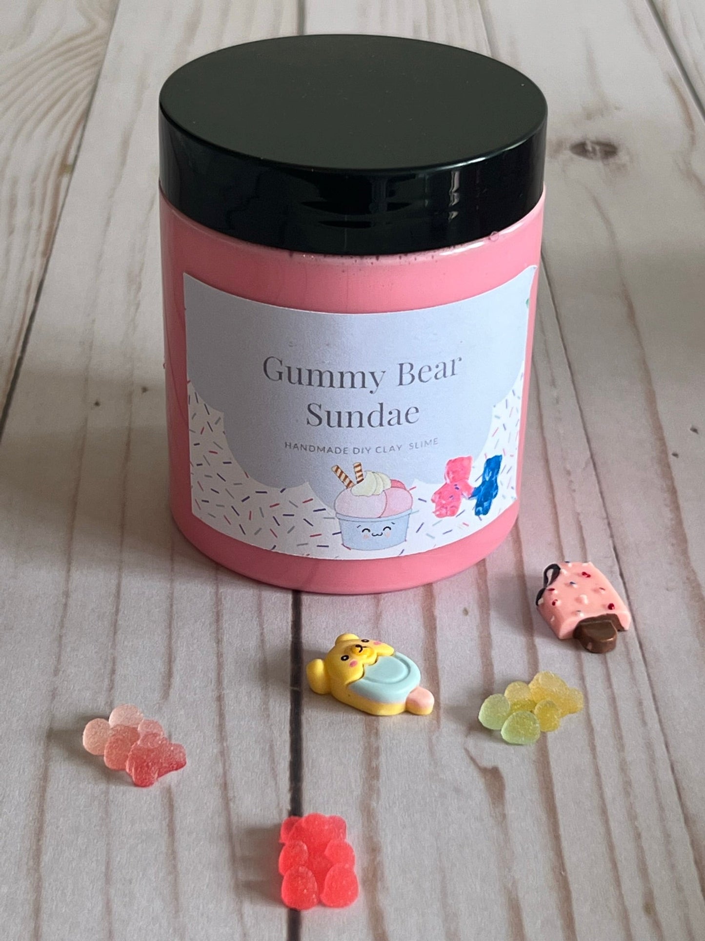 Gummy Bear Ice Cream DIY CLAY Slime Kit - Whimsy Sensory Shop